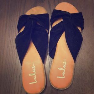 Lulus black size 10/40 sandals
